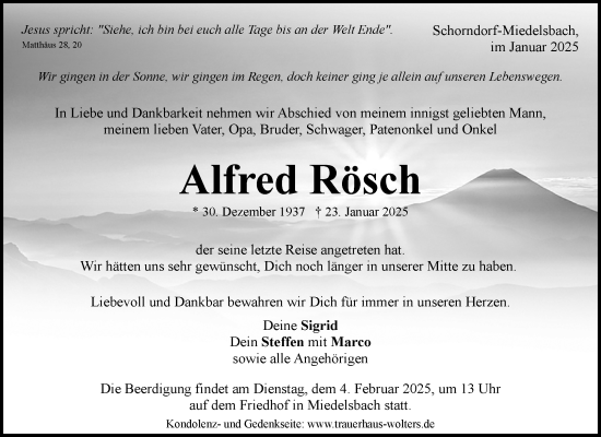 Gedenkkerzen von Alfred Rösch ZVW Trauer