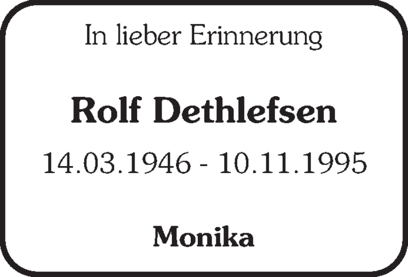  Traueranzeige für Rolf Dethlefsen vom 10.11.2012 aus Waiblinger Kreiszeitung