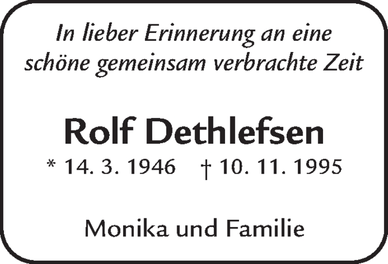  Traueranzeige für Rolf Dethlefsen vom 10.11.2015 aus Waiblinger Kreiszeitung